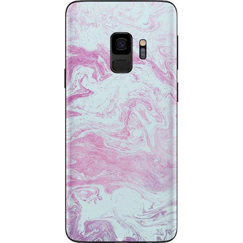 Blue and Purple Marble Galaxy S9 Skin